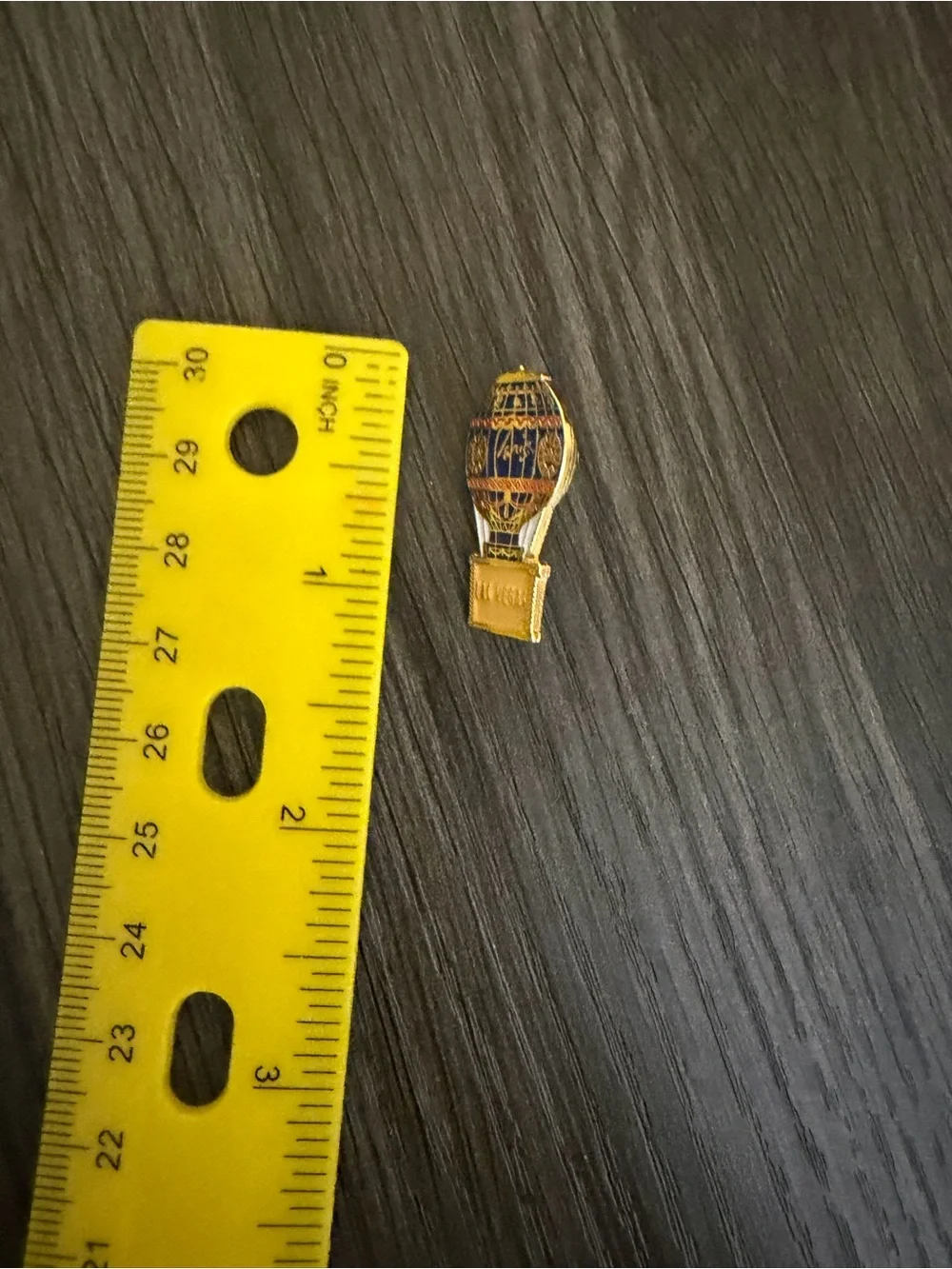 Las Vegas Hot Air Balloon Enamel Pin - Blue & Gold